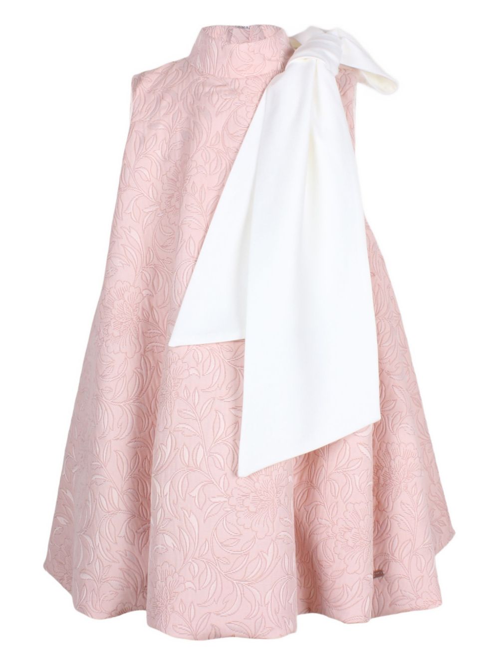 Floral-embossed dress - Pink