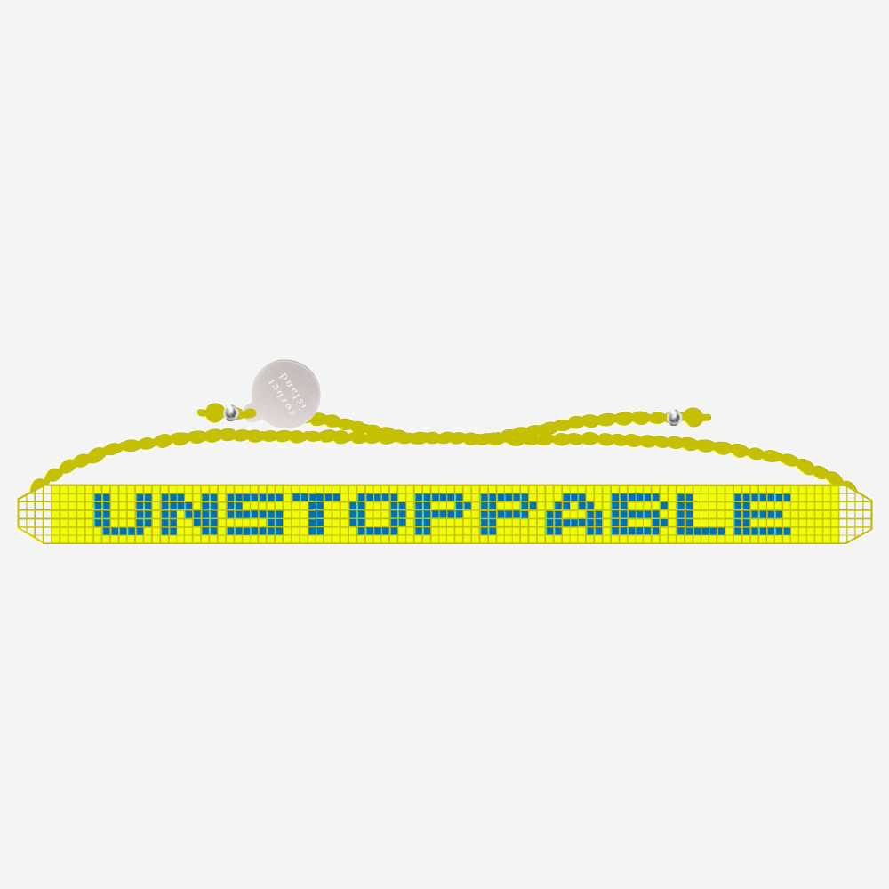 Lemon Unstoppable Glass Bead Bracelet