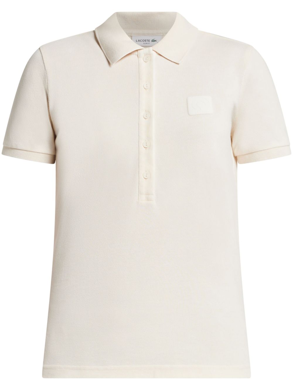 Petit-piqué slim-fit polo shirt - White
