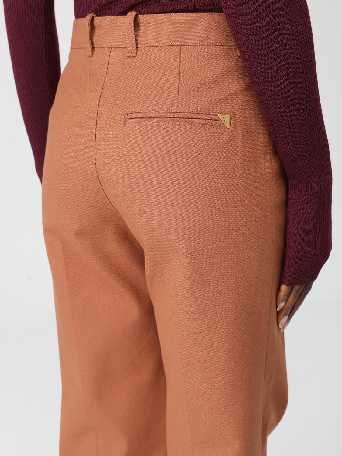 Pants CHLOÉ Woman color Brown