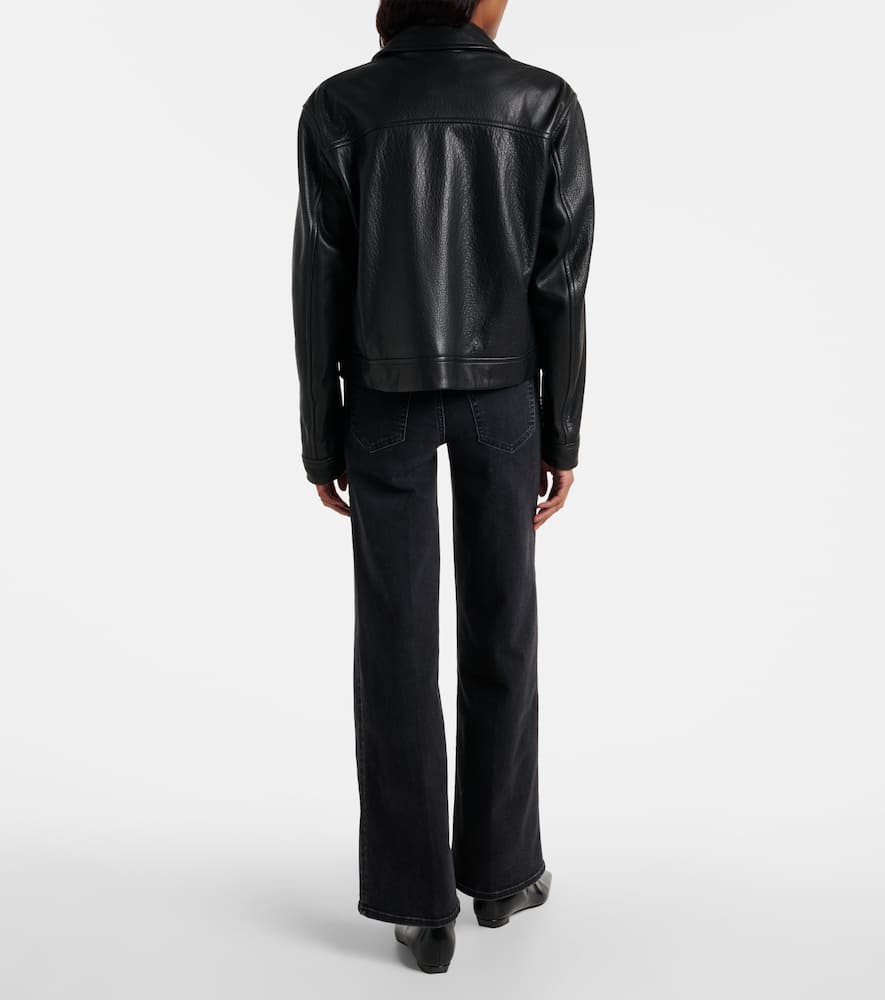 Le Slim Palazzo high-rise wide-leg jeans