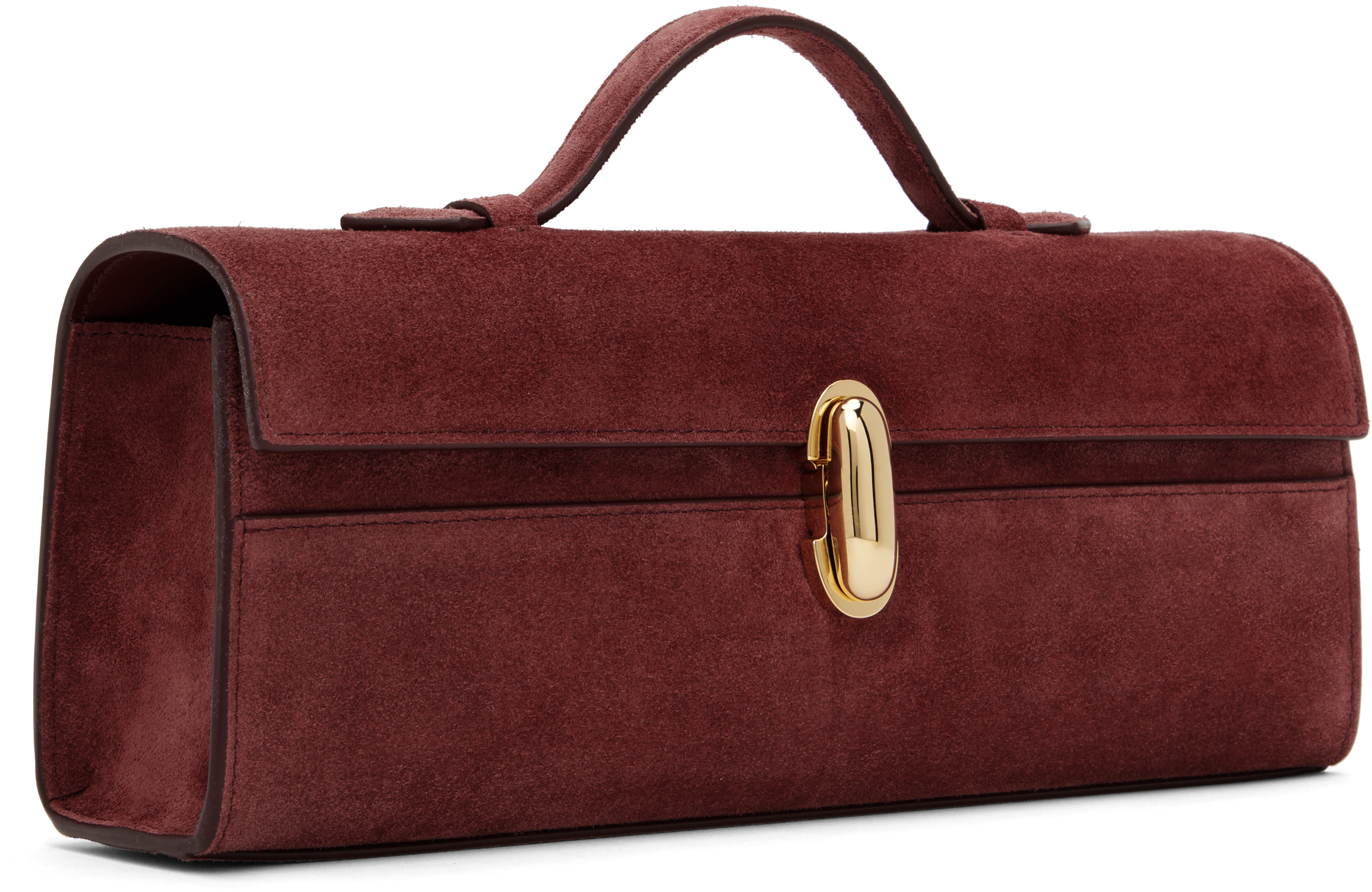 Savette Burgundy Slim Symmetry Pochette Bag
