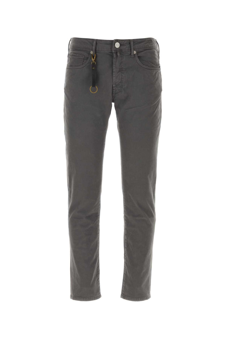Dark Grey Stretch Cotton Pant