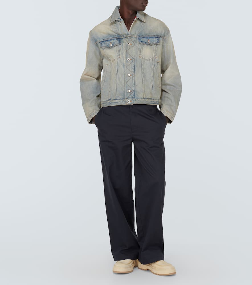 Drawn Varsity embroidered denim jacket