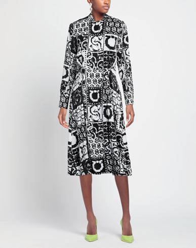 Woman Midi dress White Size 12 Silk