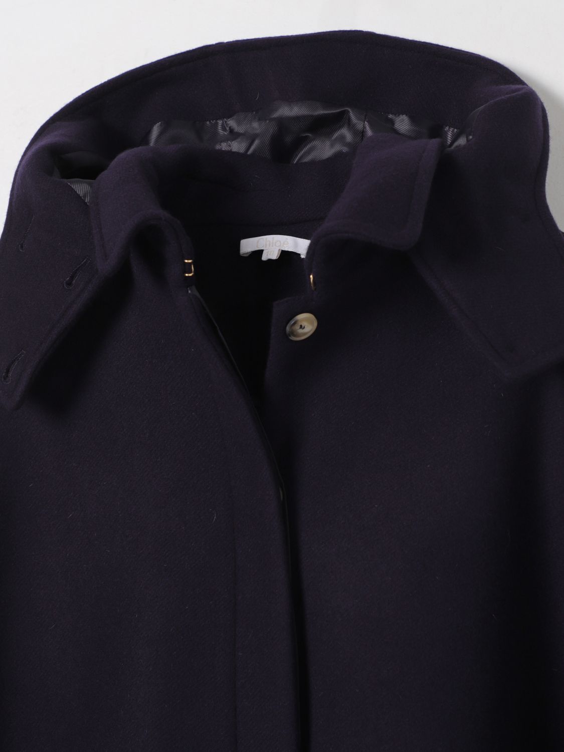 Coat CHLOÉ Kids color Marine