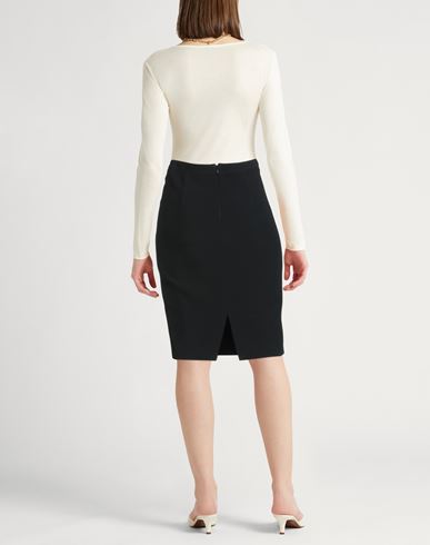 Woman Midi skirt Black Size 14 Viscose, Acetate