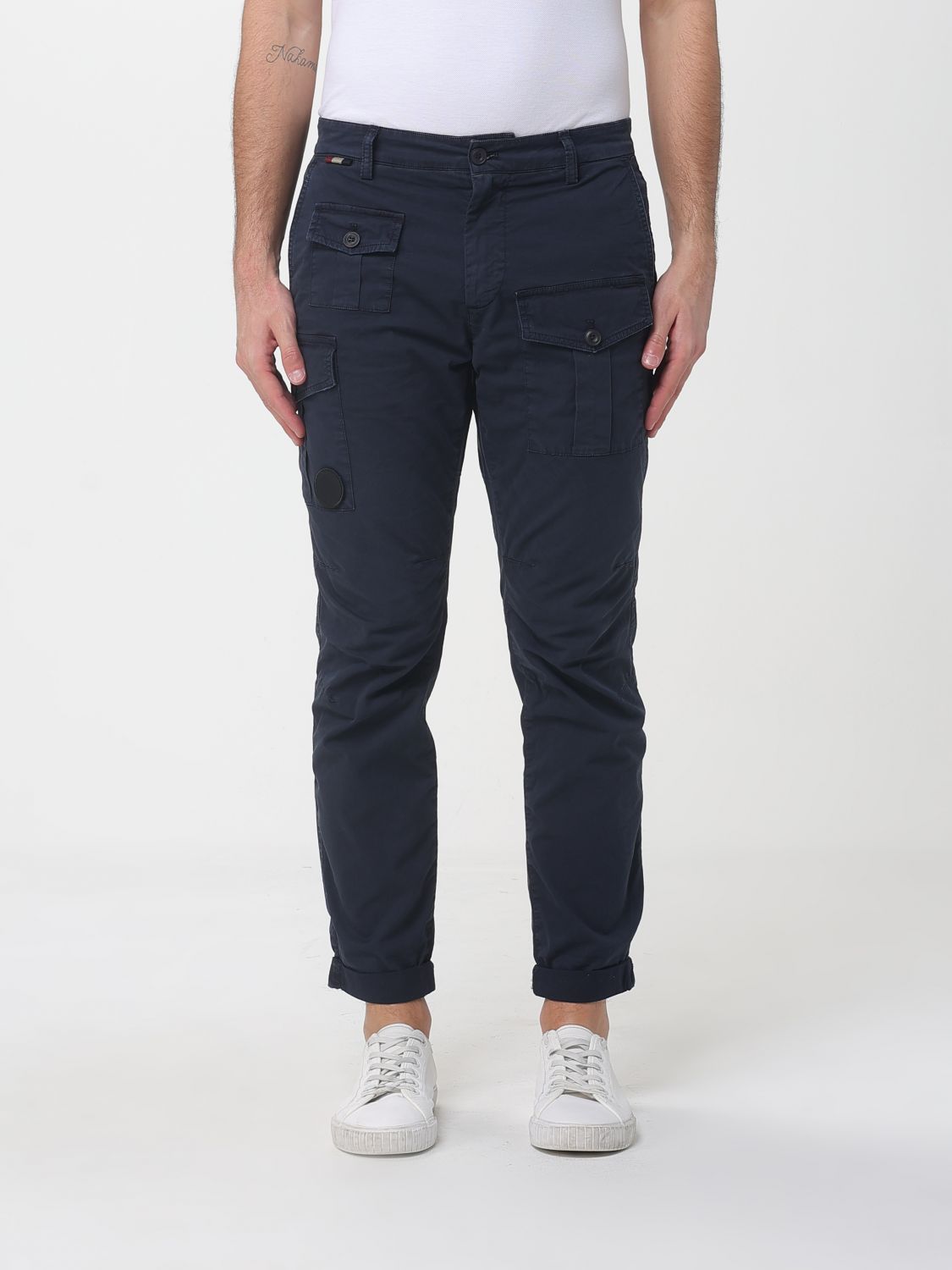 Pants Men color Blue