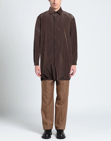 Man Overcoat Dark brown