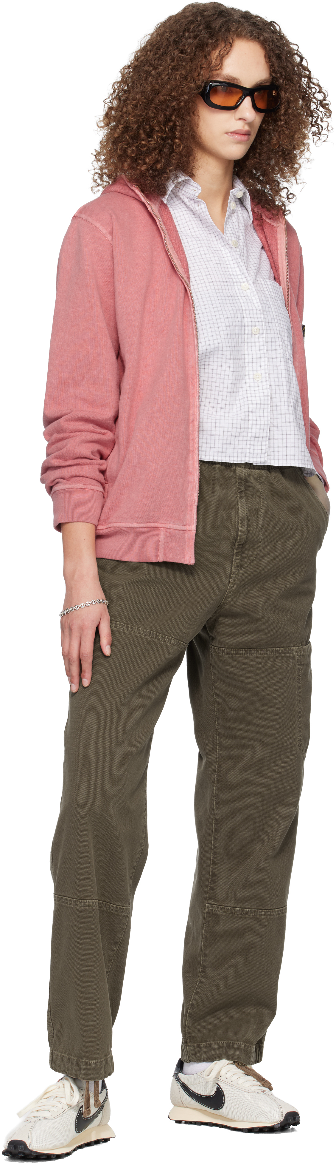 Brown 3100005 Organic Panama Cotton Old Effect Trousers