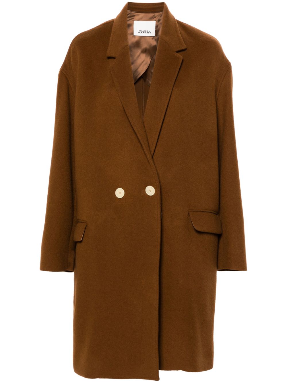 Efegozi double-breasted coat - Neutrals