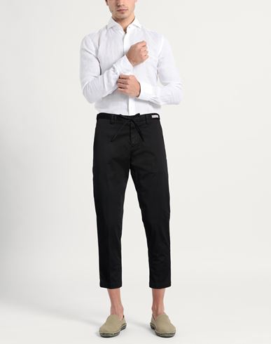 Man Pants Black Size 33 Cotton, Elastane