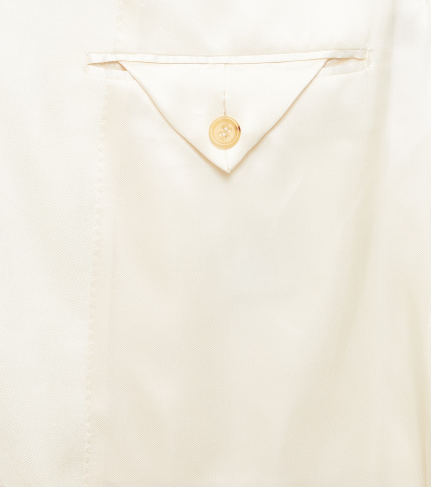 Wool, silk and linen corduroy blazer