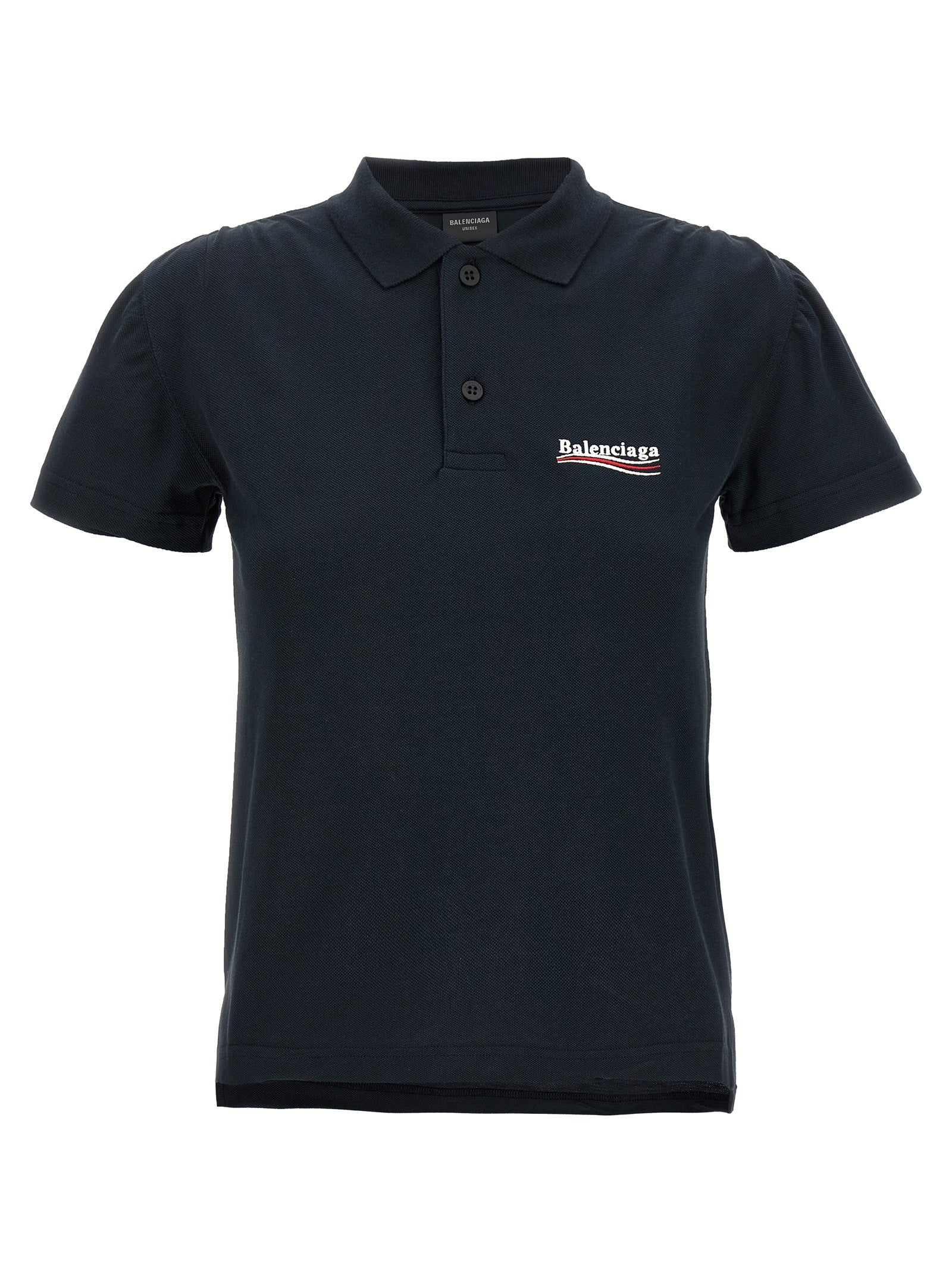 Logo-Embroidered Cotton Piqué Polo Shirt — Navy