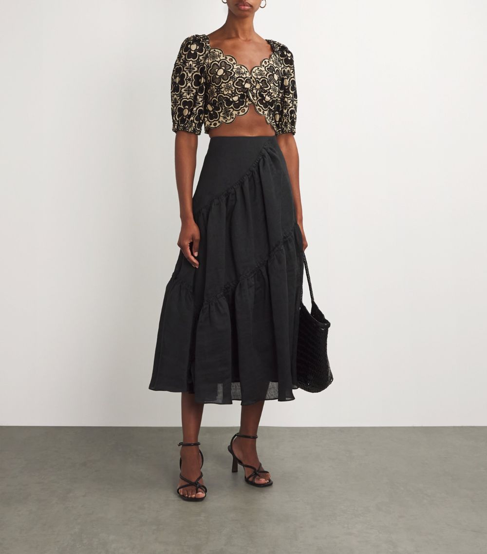 Broderie Anglaise Crop Top