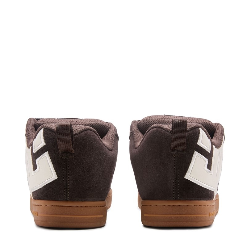 Men's Court Graffik Skate Shoes (Brown Suede/Gum)
