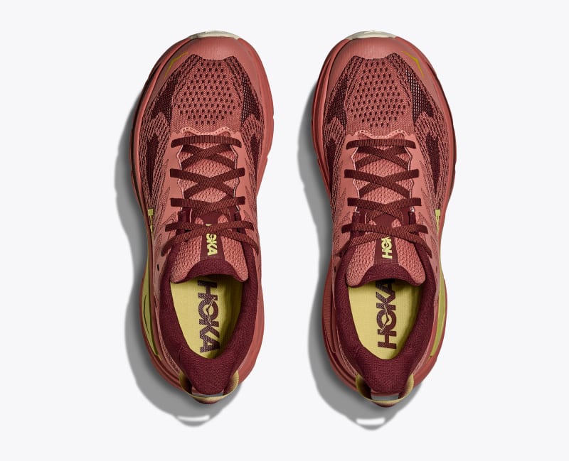 HOKA Women's Challenger 8 Shoes in Blush/Dark Cedar