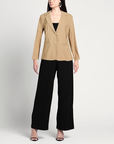 Helmur Woman Blazer Beige Size 12 Viscose, Polyamide, Elastane