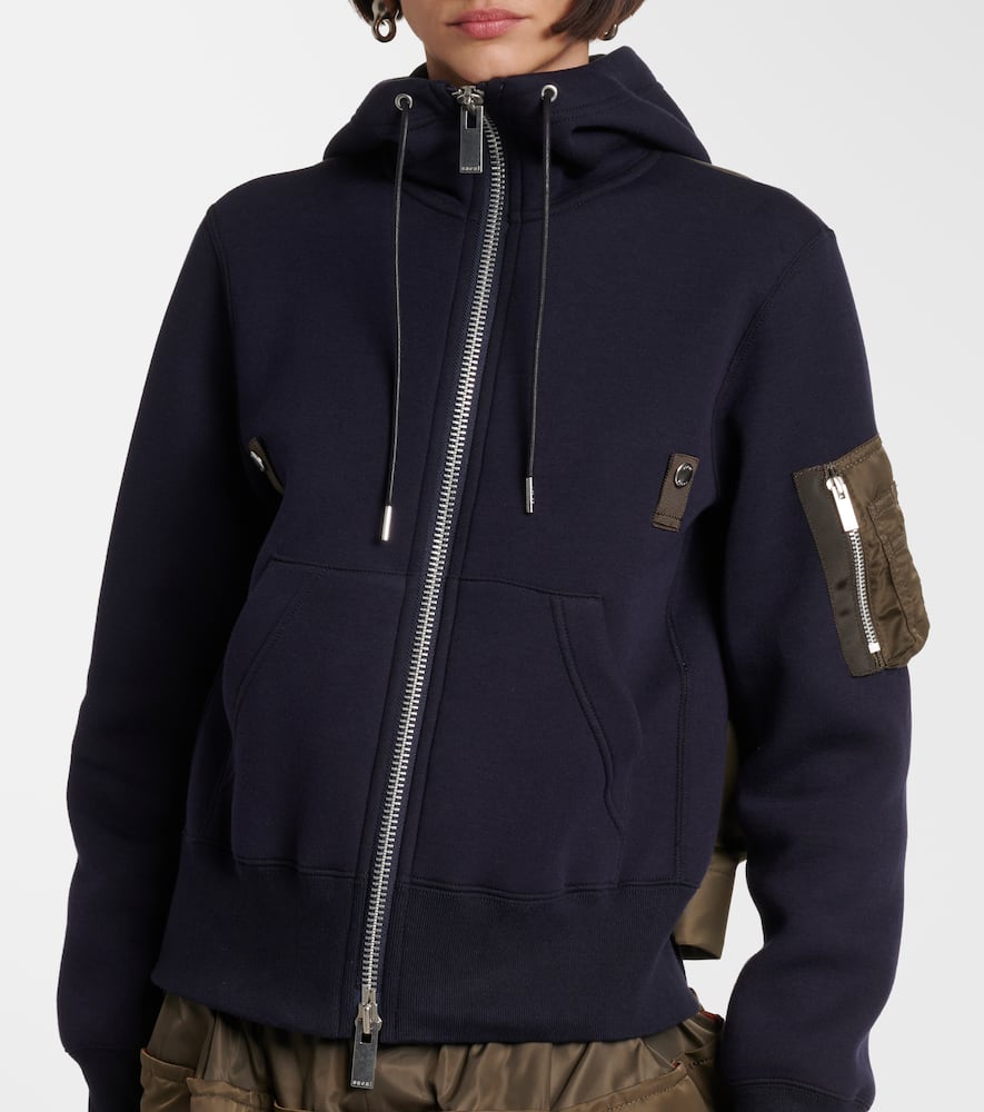 Paneled hoodie
