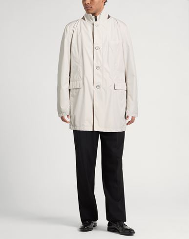 Man Overcoat & Trench Coat Light grey Size 44 Polyester