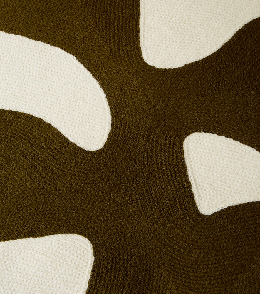 Ojai Branch wool and cotton cushion