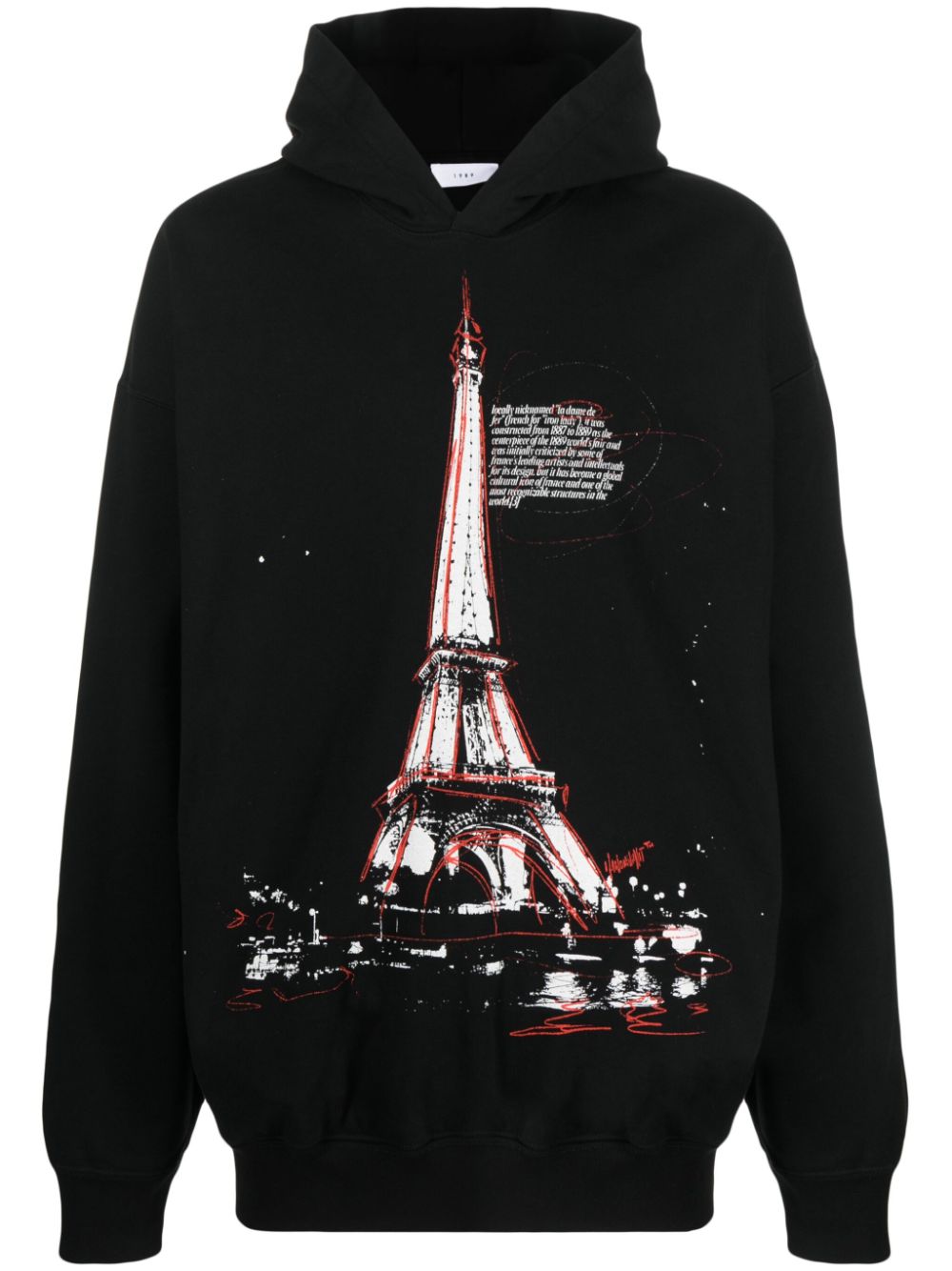Eiffel hoodie - Black