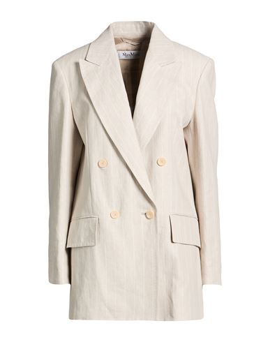 Woman Blazer Light grey Size 8 Linen