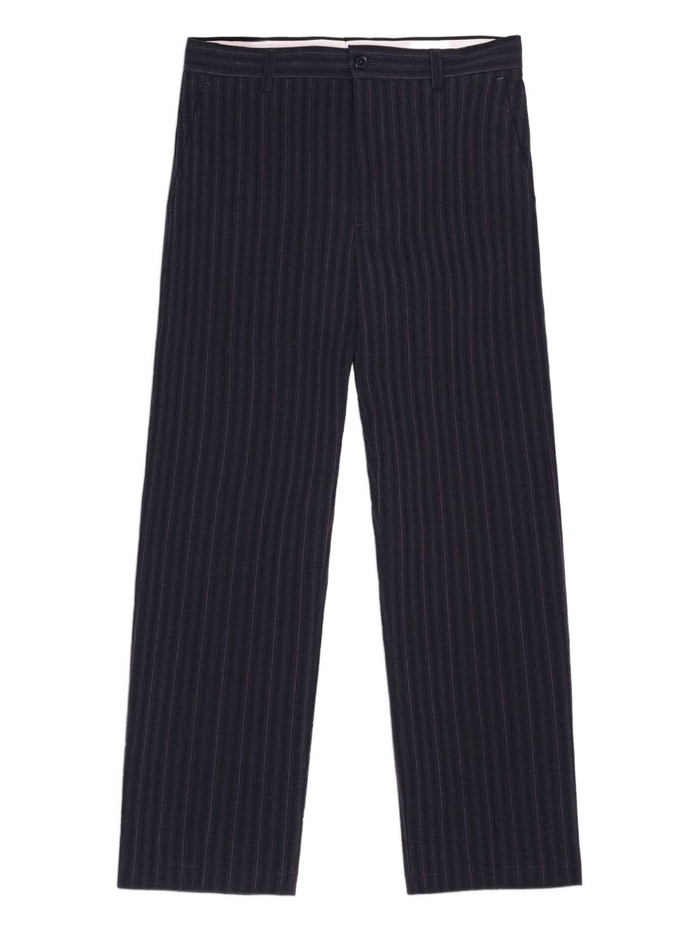 Pinstripe trousers - Black