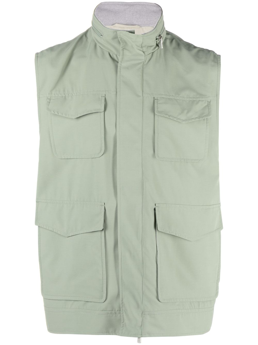 High neck vest - Green