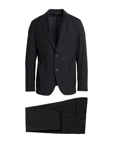 Man Suit Black Size 44 Polyester, Wool, Elastane