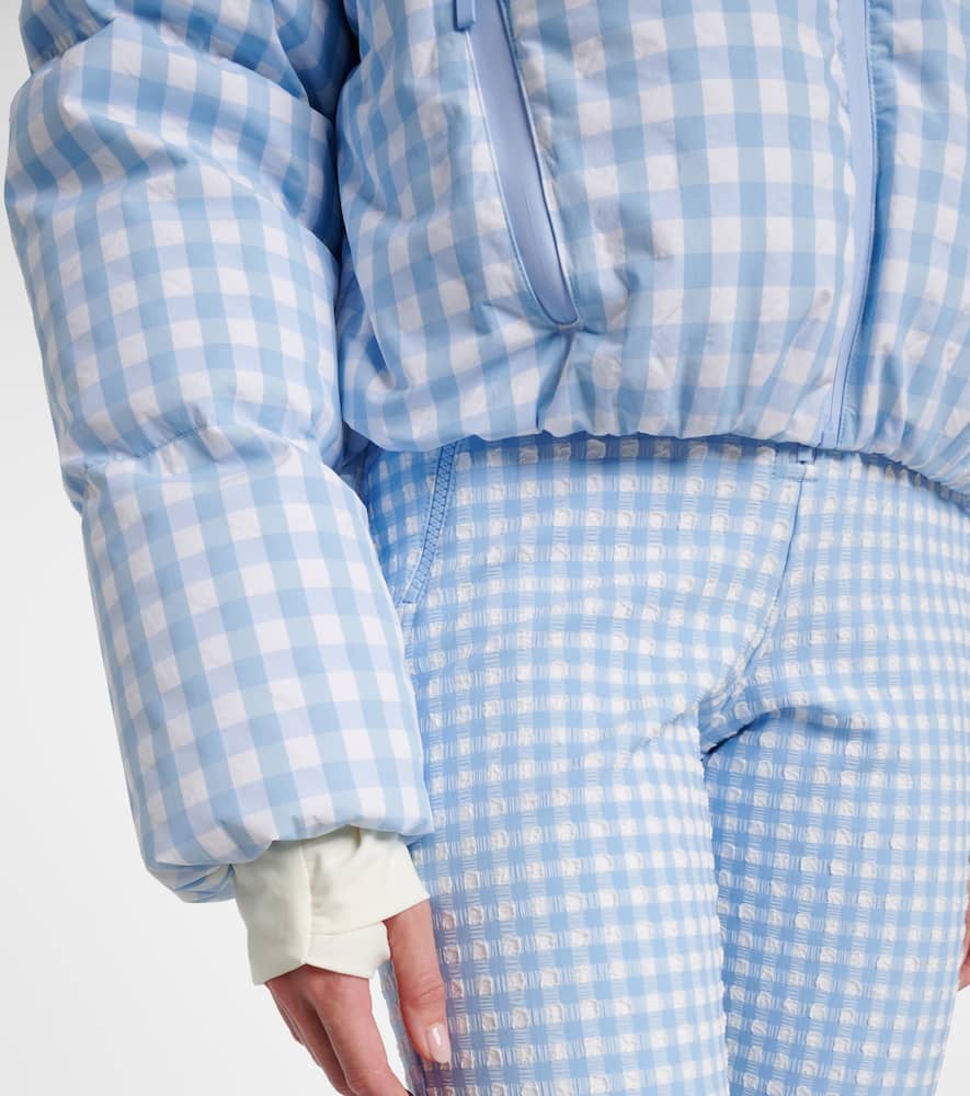 Cortina gingham down ski jacket