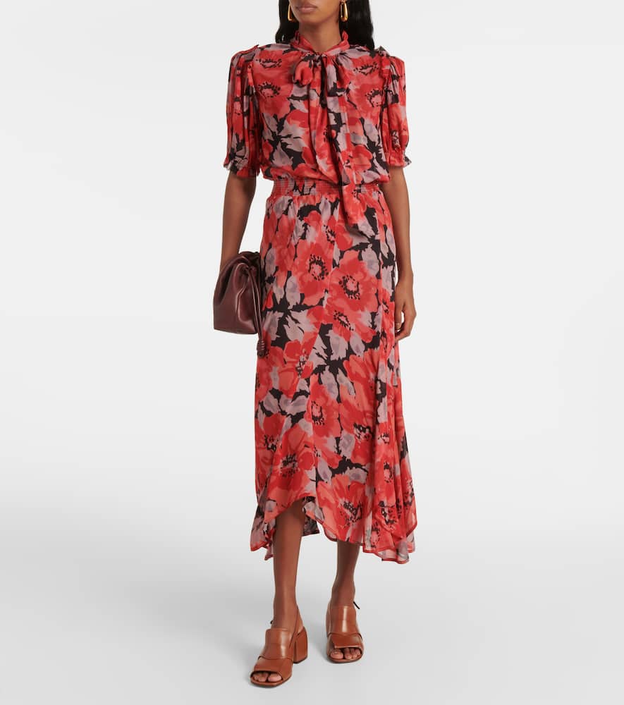 Polo Ralph Lauren Floral georgette midi dress