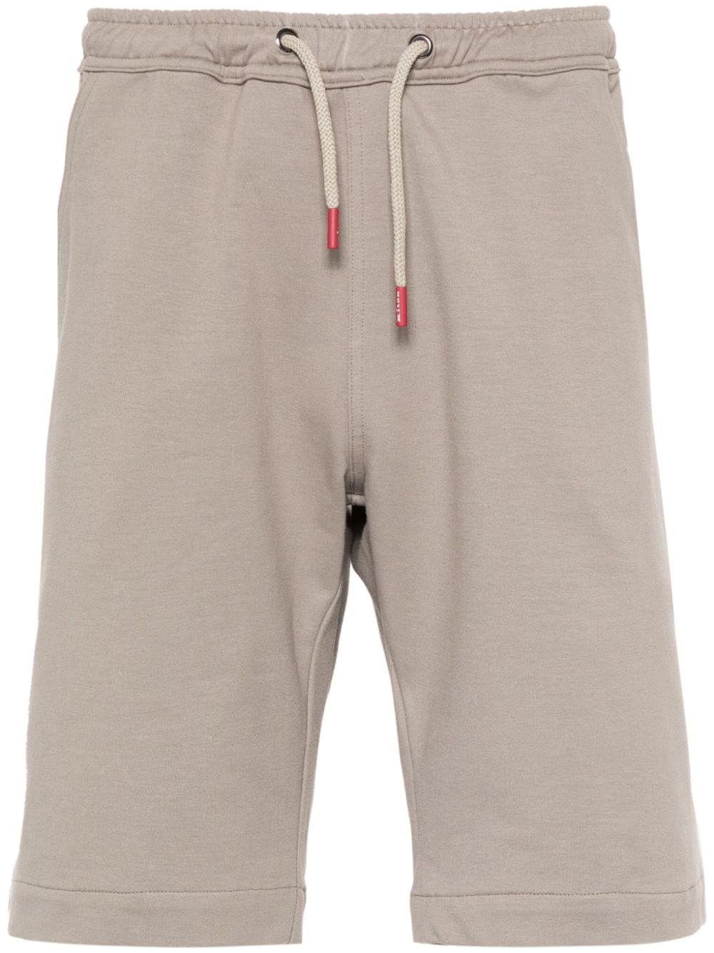 Stretch-Cotton Jersey Shorts — Taupe