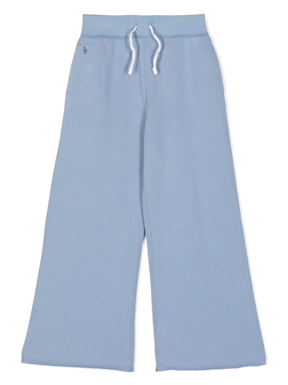 Wide-leg jersey trousers - Blue