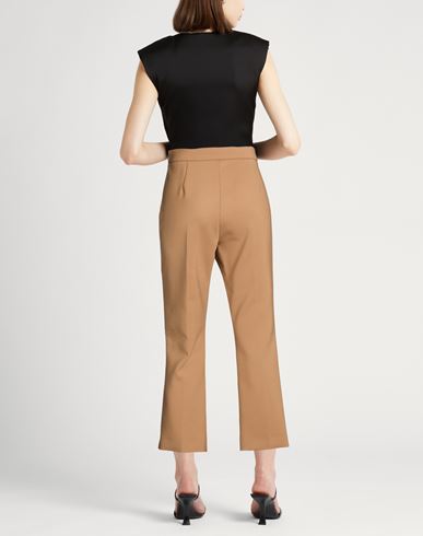 Woman Pants Camel Size 0 Virgin Wool, Elastane