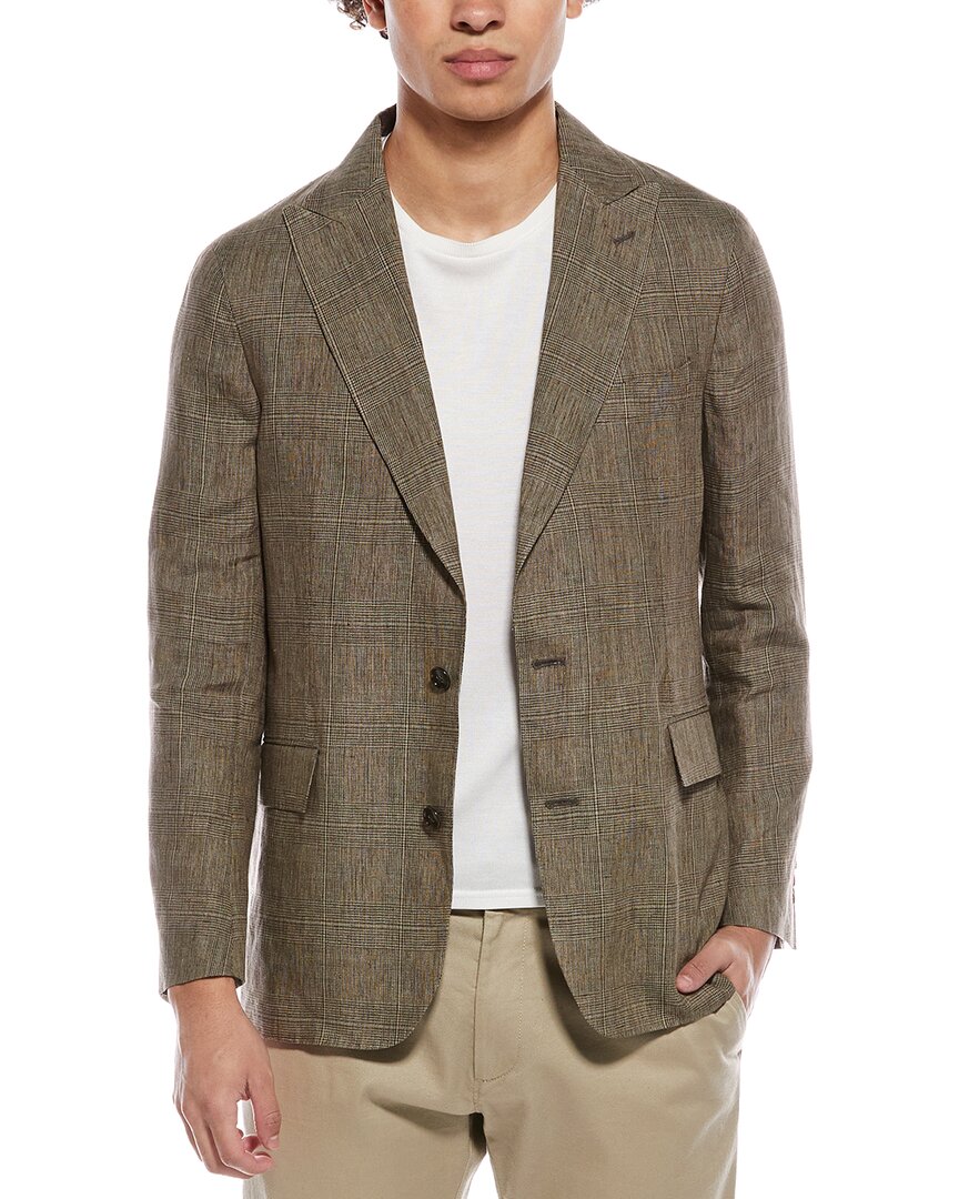 Plaid Linen Sutton Jacket