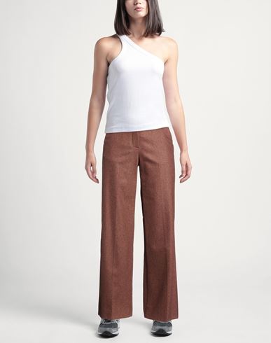Woman Pants Tan Size 6 Wool, Cashmere, Elastane