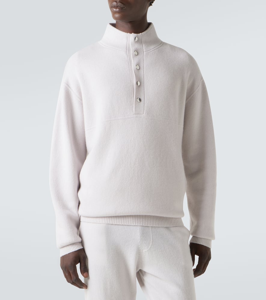 Wool and cashmere turtleneck sweater