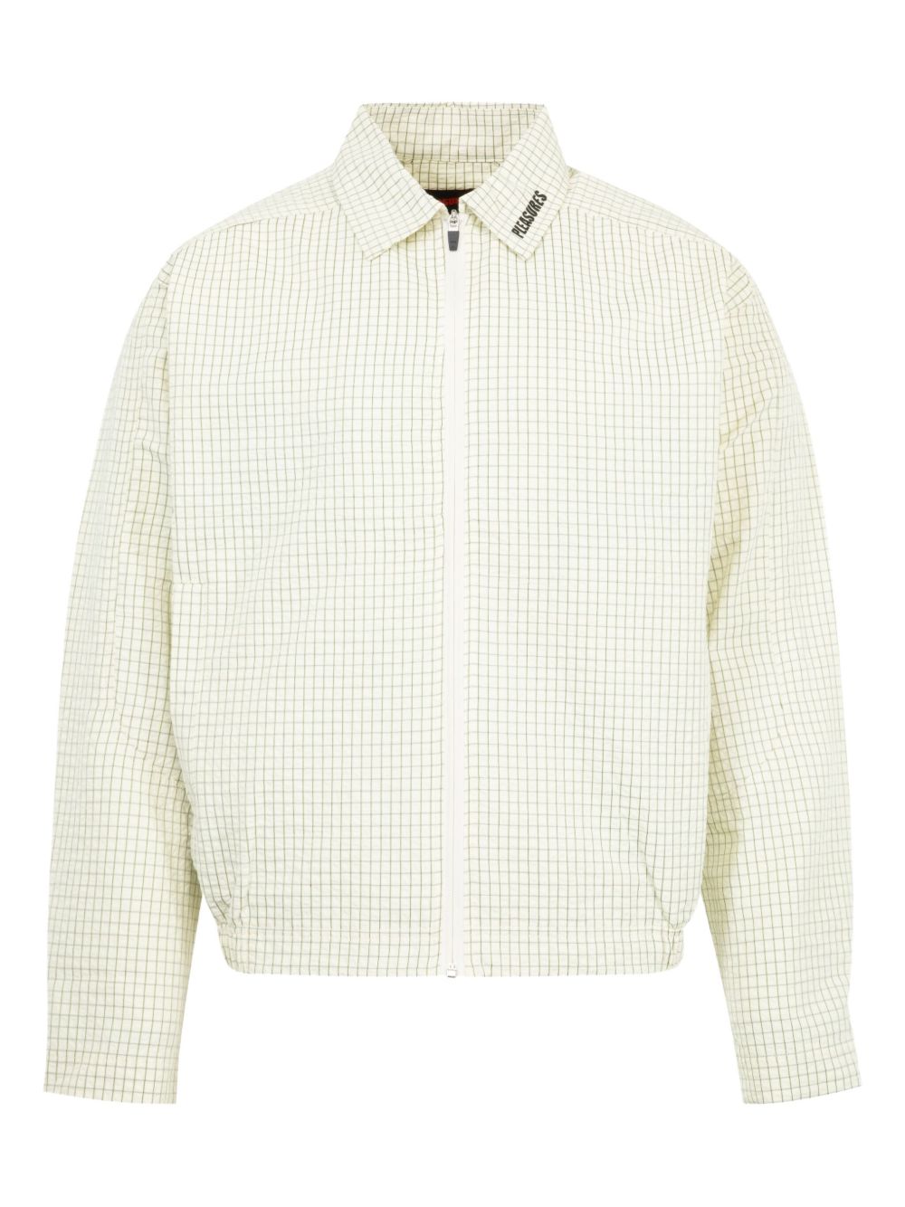 Shifty check-patterned zip-up jacket - Neutrals