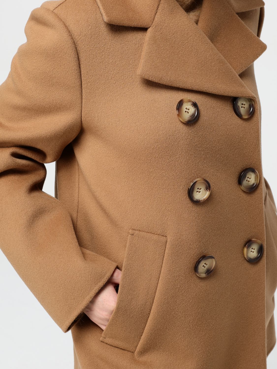 Livorno wool peacoat - Black