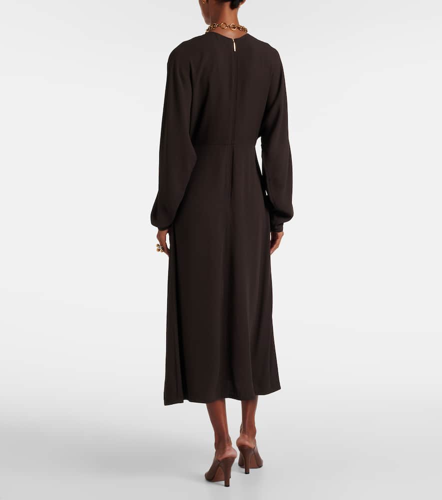 Hills cutout crêpe midi dress