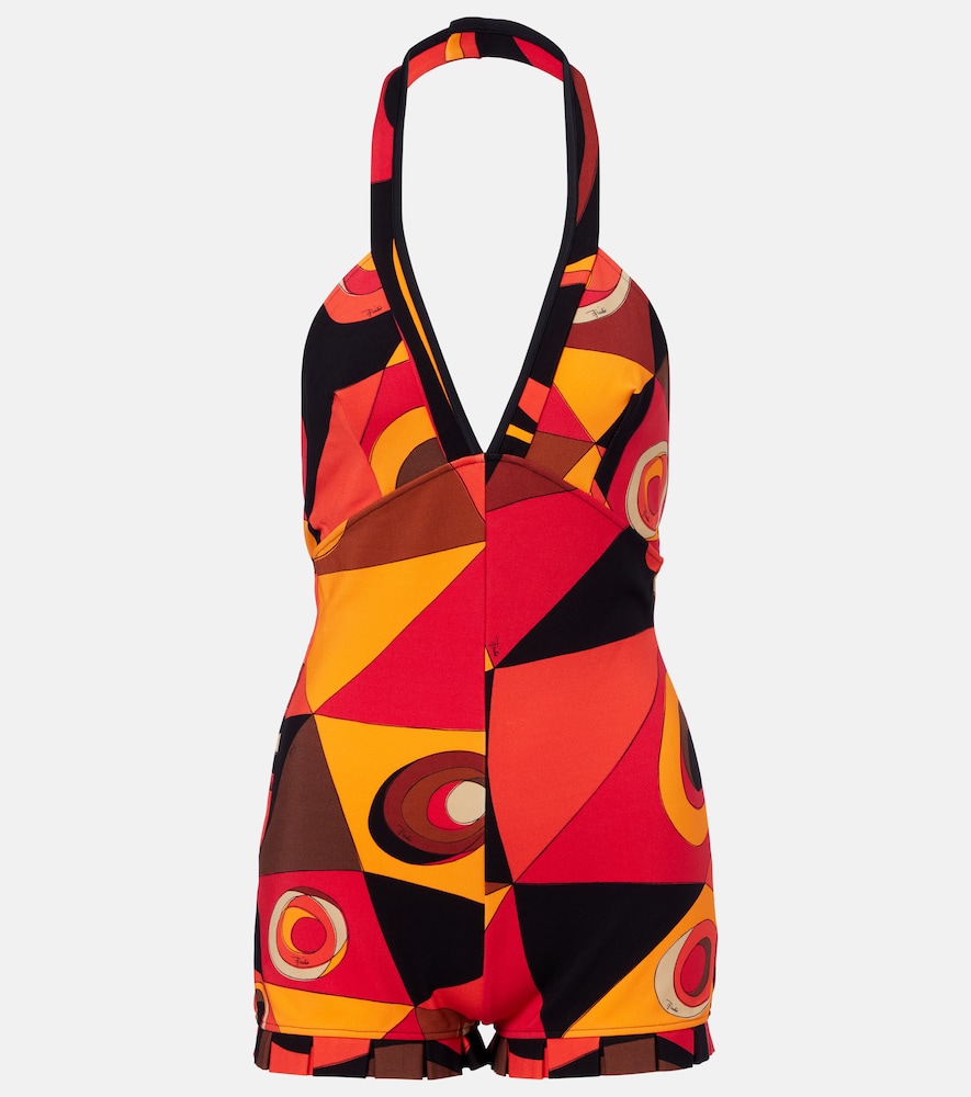 Occhi halterneck jersey romper