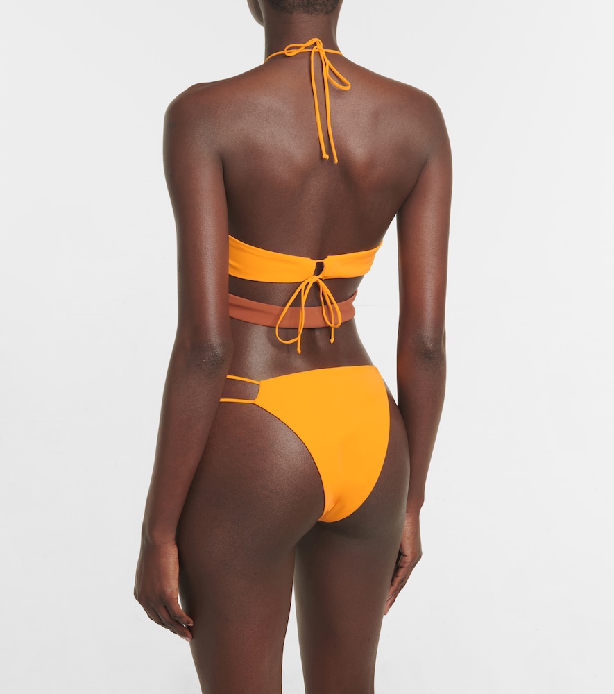 Exclusive to Mytheresa - Ruched halterneck bikini top
