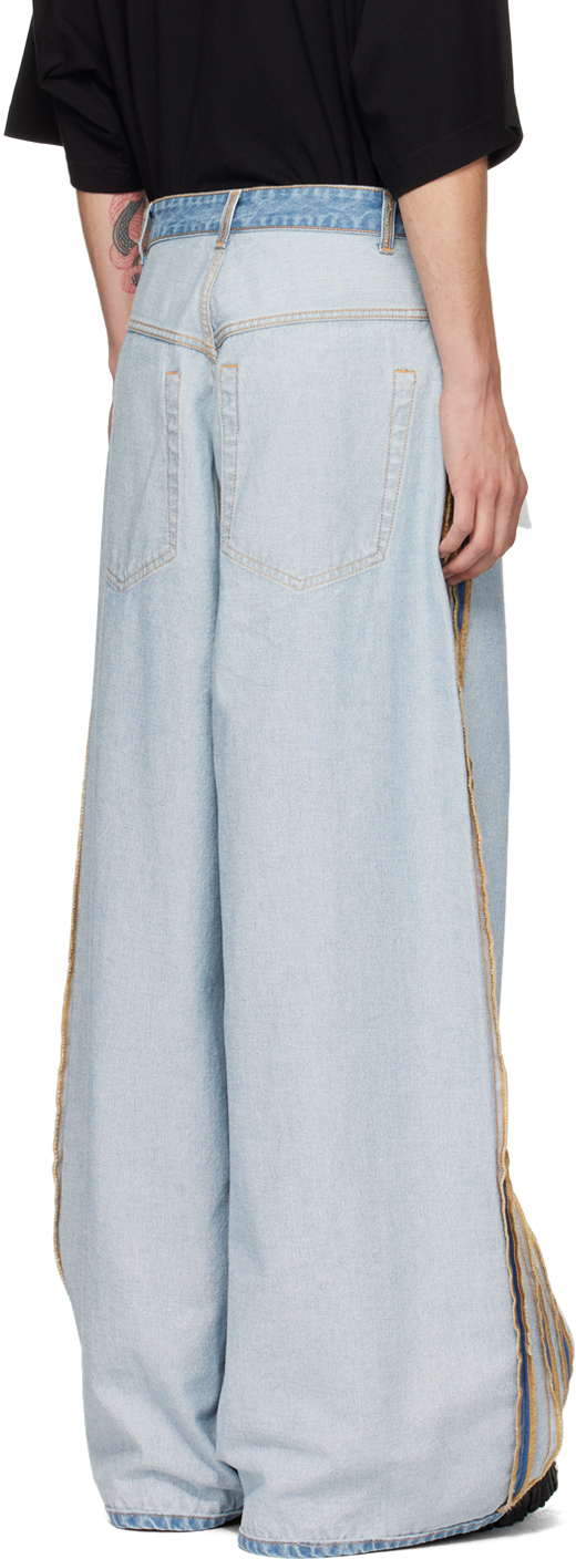 VETEMENTS Blue Inside Out Big Shape Jeans