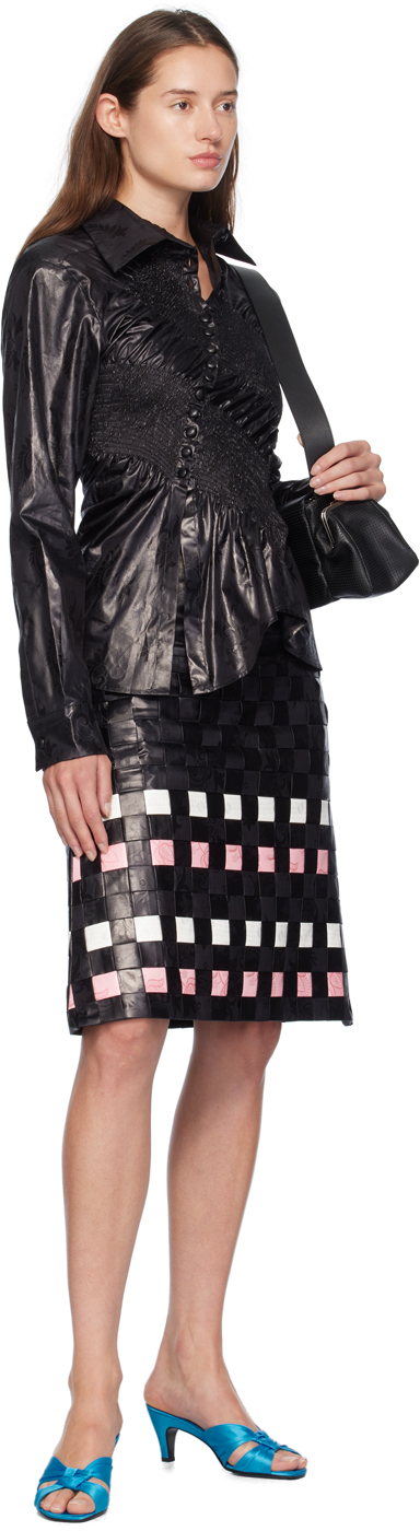 SUPER YAYA Black Classic Twist Shirt