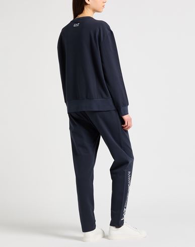 Ea7 Woman Tracksuit Navy Size S Cotton, Elastane