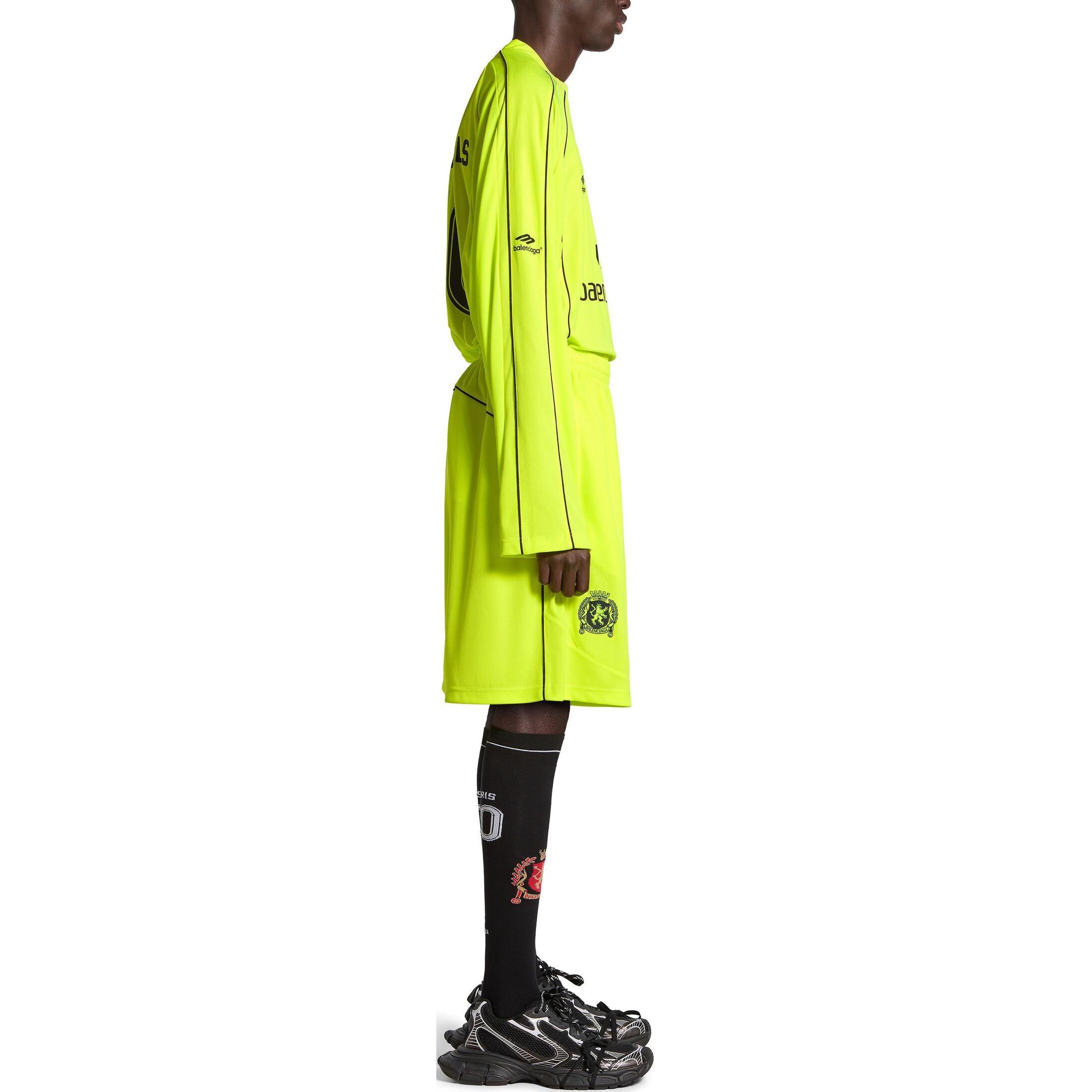 Baggy Soccer Shorts 'Neon Yellow'