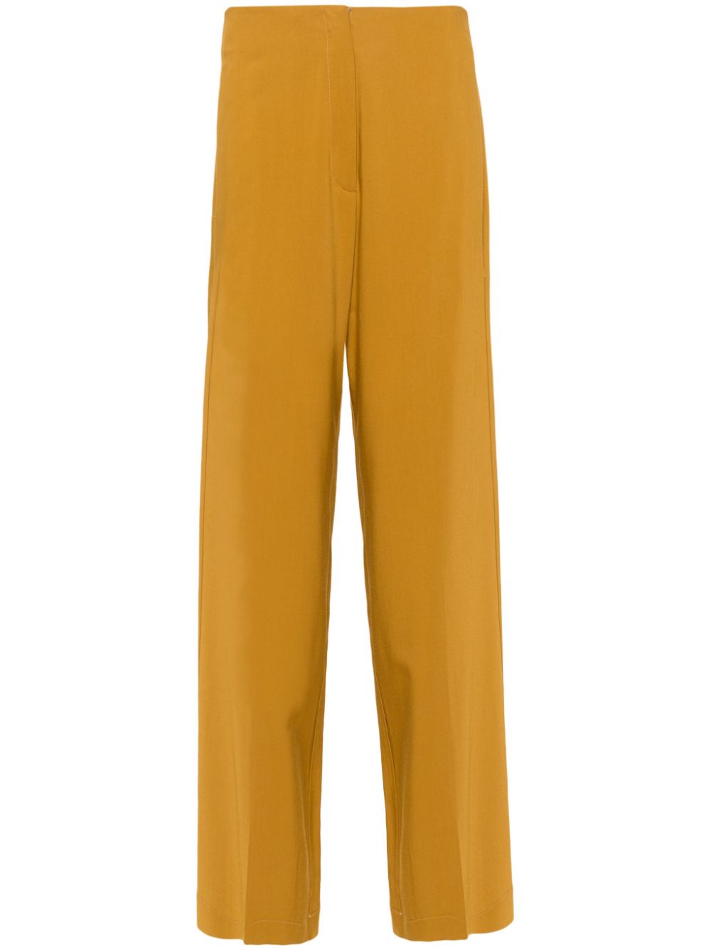Crystal-embellished wide-leg trousers - White