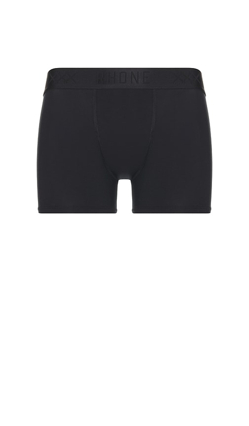 Rhone C.O.R. 4 Boxer Trunk in Black. - XL/1X also in L, M, S, XXL/2X