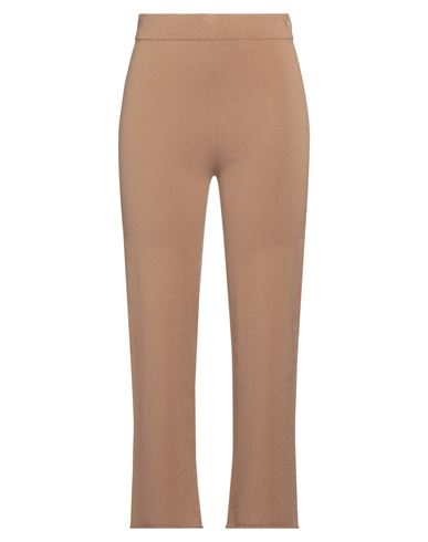 Archivio B Woman Pants Camel Size L Viscose, Polyester